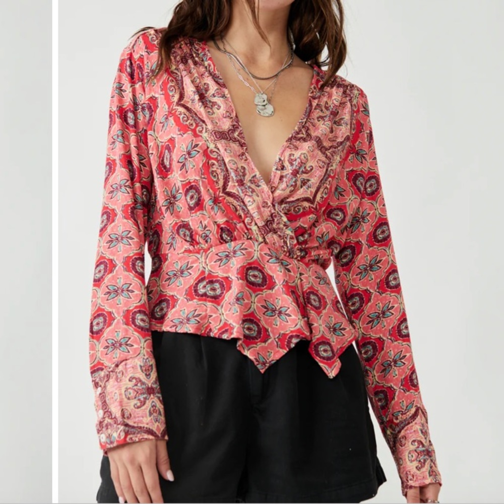 Free People Falling For You Top
